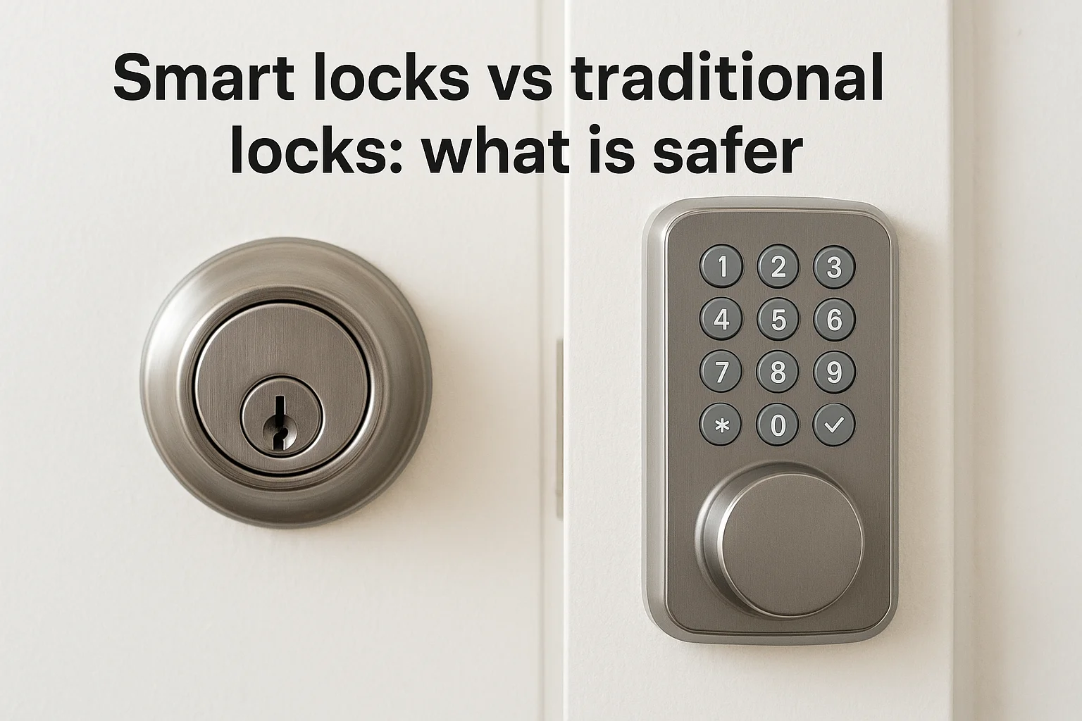 Smart locks vs traditional locks: what is safer